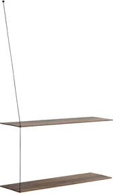 Poliță "Stedge", 80 x 22 cm, 4 variante - Woud Variantă: stejar închis la culoare