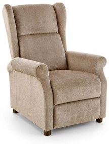 Fotoliu recliner cu functie de masaj Agustin M stofa bej