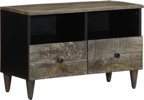 vidaXL Dulap TV Gri deschis 70x33,5x46 cm Lemn masiv Mango