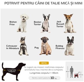 PawHut Cărucior Portabil pentru Animăluțe, Geantă Detașabilă pentru Câini și Pisici | Aosom Romania