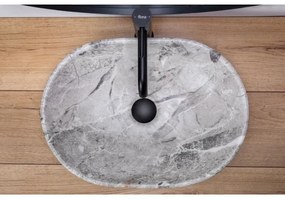 REA-U9888  - Lavoar LARA pentru blat 35x48,5 cm ceramică/imitație de piatră
