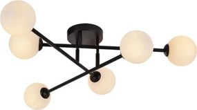 Lustră aplicată DORADO, 6 x G9, 28 W, 230 V, negru