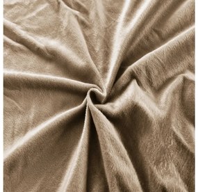 Cearsaf Cocolino microplus cu elastic SOFT 90x200 cm maro