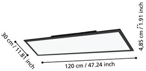 Plafonieră LED dimabilă SALOBRENA-Z LED/33,5W/230V negru Eglo 900053