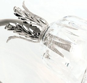 Aplica de perete design clasic LA BOHEME 2L, argintiu antic