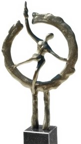 Statueta bronz "Pas catre nou" S