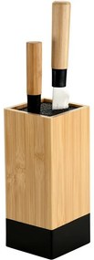 Kesper 58030 Suport pentru cuțite din bambus 10 x10 x 23 cm, negru