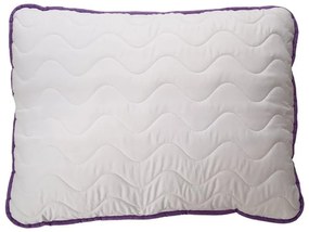 Patura quiltata pentru toate anotimpurile 140x200 cm cu perna STELLA LAVENDER 70x90 cm, alba