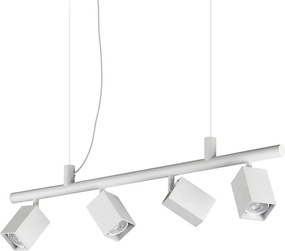 Ideal Lux - Lustră LED suspendată DYNAMITE 4x GU10/7W/230V CRI 90 albă