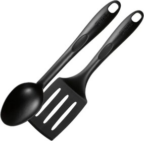 Set vase si ustensile Tefal C2678074 Starter Black, 6 piese, Acoperire cu titan, Fara PFOA, Thermo-Fusion, Thermo-Signal, Inductie, Negru