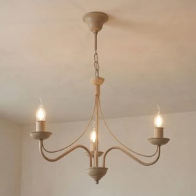 Candelabru pe lanț ANTON 3xE14/60W/230V bej
