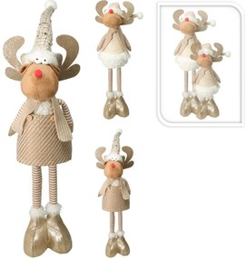 Renul de Crăciun Fred, picioare telescopice, 49 cm