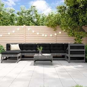 3186293 vidaXL Set mobilier relaxare grădină, 8 piese, lemn masiv de pin