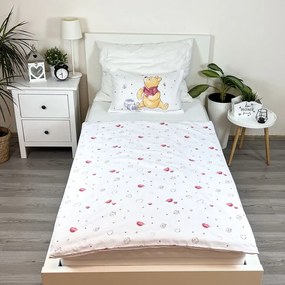 Lenjerie de pat pentru copii albă din bumbac pentru pătuț 100x135 cm WTP "Birthday party" – Jerry Fabrics