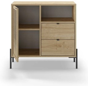 Dulap în culoare naturală cu aspect de lemn de stejar 80x80 cm Inca – Marckeric