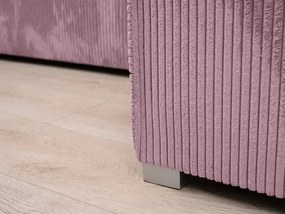 Canapea colt extensibila SMART COSARO mov deschis, cu colt bilateral + 2 perne CADOU