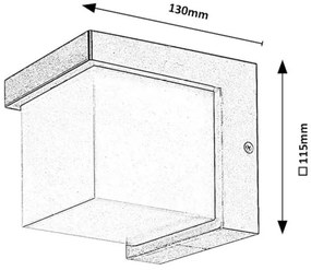 Aplică LED de exterior Rabalux 77095 ANDELLE LED/10W/230V IP54 negru