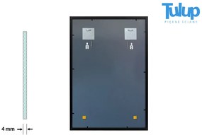 Oglinda decorativa dreptunghiulara Cadru MDF negru 100x70 cm