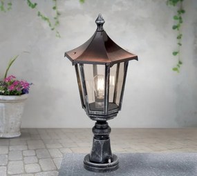 Stalp iluminat exterior stil clasic IP43 H52 Hermine AL 11K/82513/A schwarz-silber OR