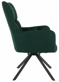 Scaun de design rotativ Komodo 67 cm tesatura verde