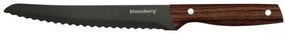 Set cutite cu suport Klausberg KB 7616, 6 piese, Otel inoxidabil, Maro/Gri