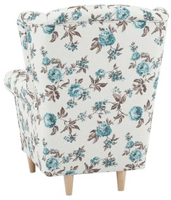 Fotoliu cu taburet, material textil rose 14, ASTRID