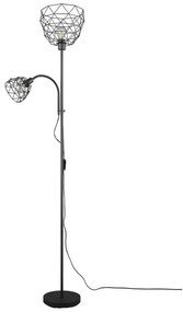 Lampadar negru cu abajur din metal (înălțime 180 cm) Haval – Trio