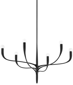 Candelabru LUX design elegant LABRA cu 6 surse de lumina 9606-AI-CE HVL