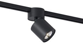 Spot modern negru pentru sistem de șină monofazat GU10 70mm - Iconic Roto