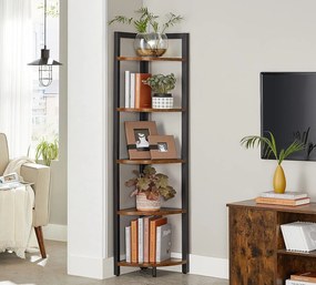 Raft colt TAYLOR 5 polite 150x30 cm, rustic maro