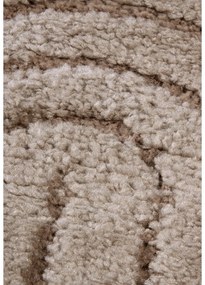 Covor maro deschis rotund ø 160 cm Panglao New York Taupe – Elle Decoration