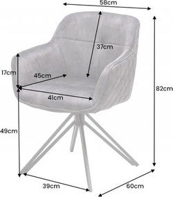 Set 2 scaune moderne pivotante Euphoria verde inchis