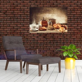Tablou - Cafea și mic dejun (90x60 cm)