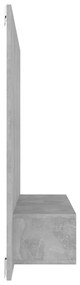 Comoda TV de perete, gri beton, 120x23,5x90 cm, PAL 1, Gri beton