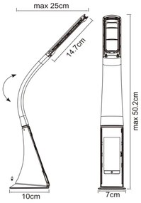 GLOBO 58334 - Lampă de birou LED SOPHIE dimabilă 1xLED/6,5W/230V