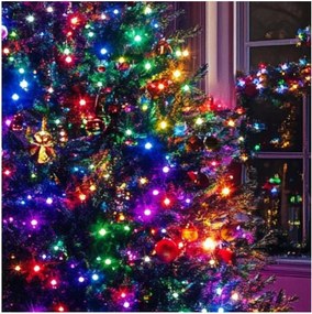Ghirlandă luminoasă LED de exterior pentru Crăciun, 500 LED-uri/230V, 8+4 funcții, 40 m, IP44, multicoloră