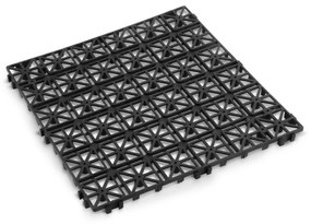 Paviment pentru gradina - plastic - negru - 29 x 29 x 1,5 cm - 4 buc pachet