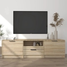 Comoda TV, stejar sonoma, 140x35x40 cm, lemn prelucrat 1, Stejar sonoma