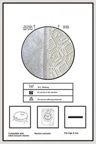 Covorașe de baie crem 2 buc. 60x100 cm Bounde – Foutastic