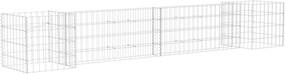 vidaXL Jardinieră gabion în formă de H, 260 x 40 x 40 cm, sârmă oțel