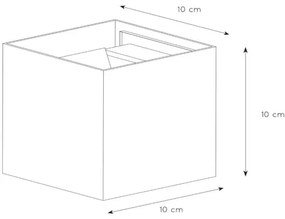 Aplică LED de exterior Lucide 69200/06/30 AXI 2xLED/7W/230V IP54 negru