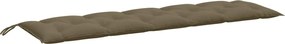 vidaXL Pernă bancă de grădină, melanj taupe, 180x50x7 cm, textil
