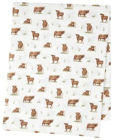 Față de masă din bumbac 137x229 cm Angus Highland Cow – Catherine Lansfield