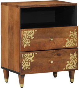 vidaXL Dulap de noapte Maro miere 50 x 33 x 62 cm Lemn de mango solid