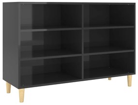 806038 vidaXL Servantă, negru extralucios, 103,5x35x70 cm, PAL