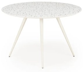 Masa rotunda Aramis terrazzo/alb ø120/h76 cm