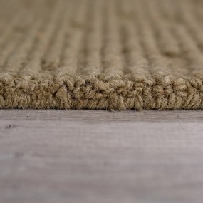 Covor kaki țesut manual din lână 160x230 cm Harris Boucle – Flair Rugs