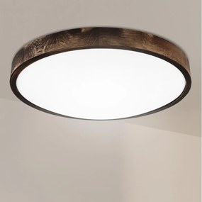 Brilagi - Plafonieră CARVALHO SMOKEY, 3xE27/15W/230V, stejar, diametru 47,5 cm