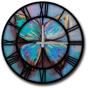 Ceas de perete Blue Butterfly 5050MS-024 , 50 cm