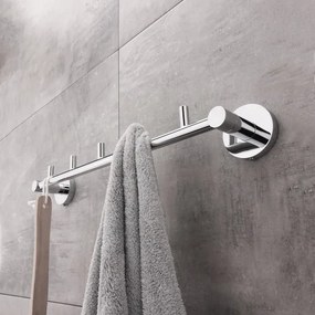 Suport de perete pentru prosoape NIMCO UN 13054-5-26 UNIX 41,5 cm crom lucios
